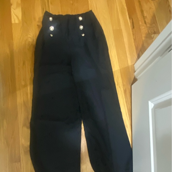 SHEIN Pants - SHEIN Elegant Black High-Waisted Trousers